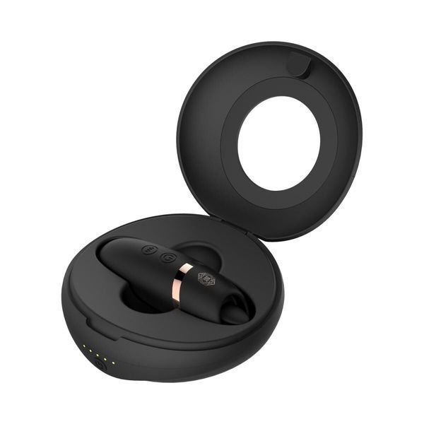 Мінівібратор з язичком Rosy Gold - Vibrating & Licking Dual Stimulator SX3920 фото