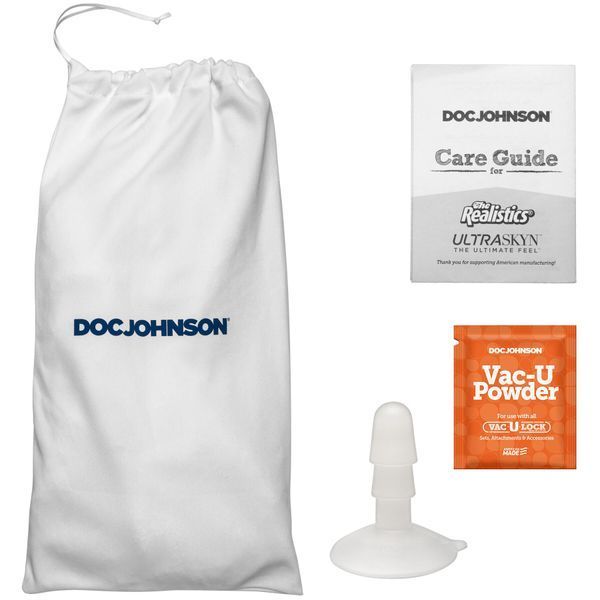 Фалоімітатор Doc Johnson The Realistic Cock ULTRASKYN - 7 Inch with Balls Caramel SX4456 фото
