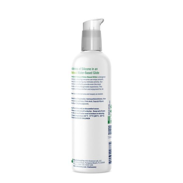 Лубрикант на водній основі Swiss Navy NATURAL All Natural, 237 мл, для чутливої ​​шкіри SX0585 фото