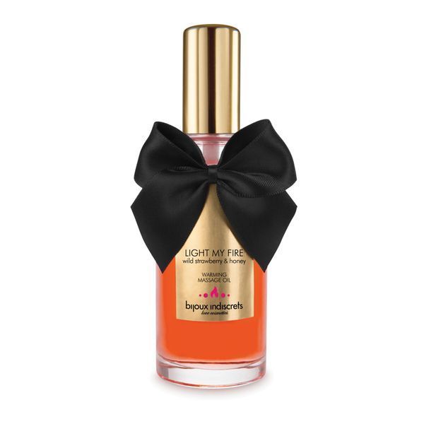 Розігрівальна олія Bijoux Indiscrets Light my Fire &ndash; Wild Strawberry&Honey SO5937 фото