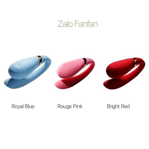 Смартвібратор для пар Zalo &mdash; Fanfan Royal Blue SO6668 фото