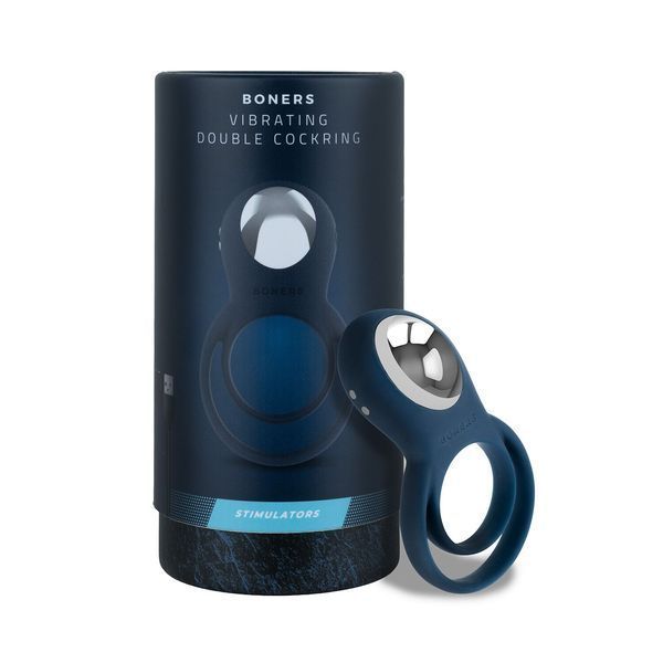 Ерекційне кільце Boners Vibrating Double Cock Ring SX3906 фото