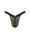 Мереживні трусики із заниженою талією Obsessive Estiqua panties XS/S, black SO7705 фото 5