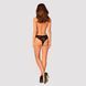 Мереживні трусики із заниженою талією Obsessive Estiqua panties XS/S, black SO7705 фото 4