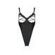Боді з екошкіри Passion CELINE BODY XXL/XXXL, black, з доступом, відкритий SO6405 фото 5