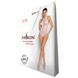 Бодістокінг з декольте Passion BS088 white, імітація корсетної шнурівки SO6384 фото 5