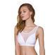Топ з прозорою вставкою Passion PS002 TOP M, white SO4204 фото 1