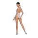 Бодістокінг з декольте Passion BS088 white, імітація корсетної шнурівки SO6384 фото 3