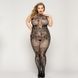 Мереживний бодістокінг JSY &laquo;Гаряча Хейлі&raquo; Plus Size, Black, халтер, імітація панчіх, відкритий досту SO8390 фото 1
