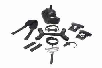 Набір BDSM цуценя Master Series Luxury Pup Arsenal Set - Black SX1194 фото