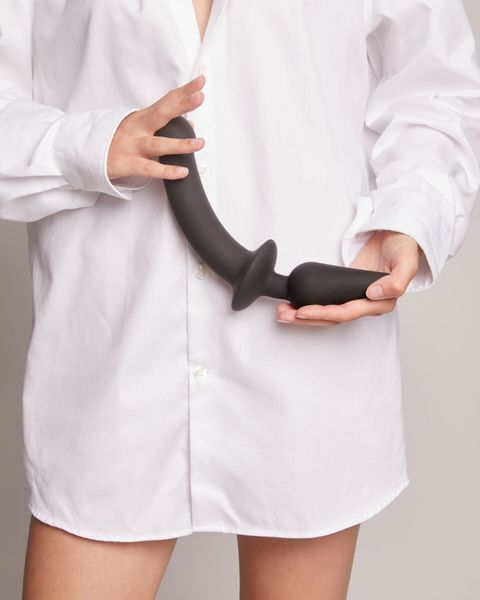 Анальна пробка з дилдо 2в1 Strap-On-Me SWITCH PLUG-IN DILDO Black XXL, діаметр 5,2/3,9 см SO6831 фото