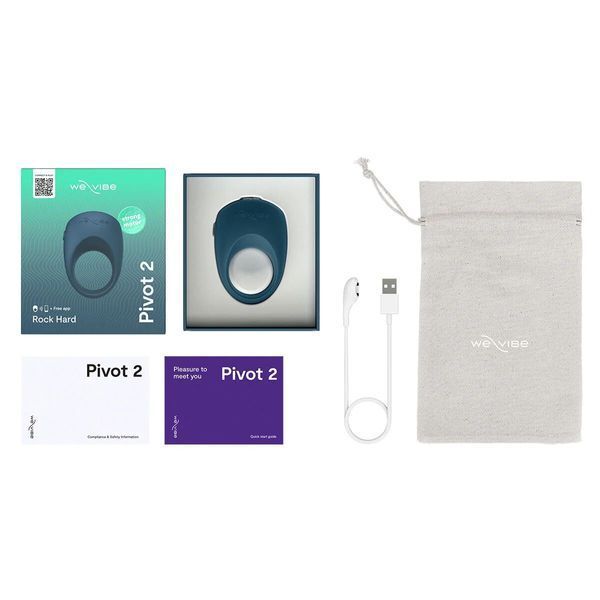 Ерекційне смарт-віброкільце We-Vibe Pivot 2 Slate SX3859 фото
