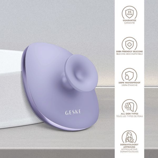 Щітка для тіла GESKE Body Brush metal 4в1 purple HB0347 фото