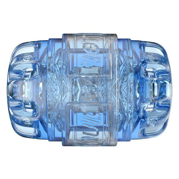 Мастурбатор Fleshlight Quickshot Turbo Blue Ice, компактний, наскрізний, підійде для пар та мінету SX0678 фото