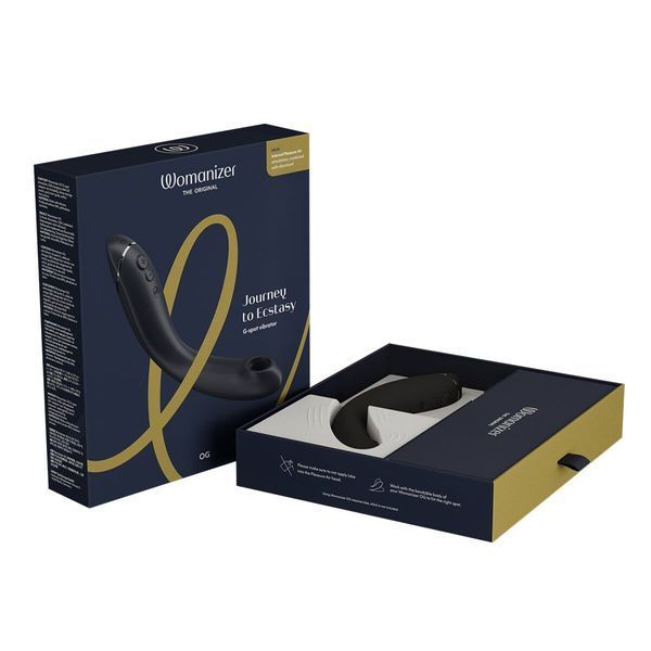 Вакуумний стимулятор для точки G та клітора з вібрацією Womanizer OG Dark Grey, 12 рівнів, 3 режими SX0533 фото