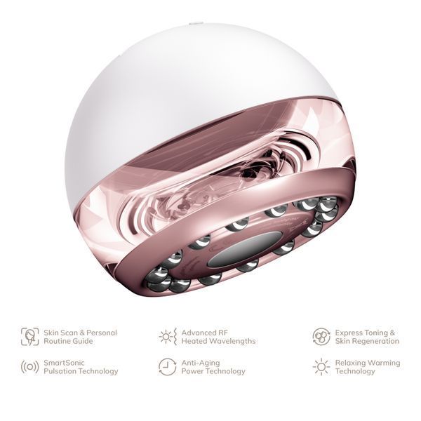 Масажер для підтяжки шкіри обличчя GESKE Anti-aging Skin Tightener 6в1 starlight HB0425 фото