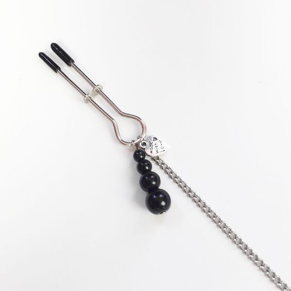 Затискач для сосків та клітора Art of Sex - Nipple and clit clamps Black Pearl SO5869 фото