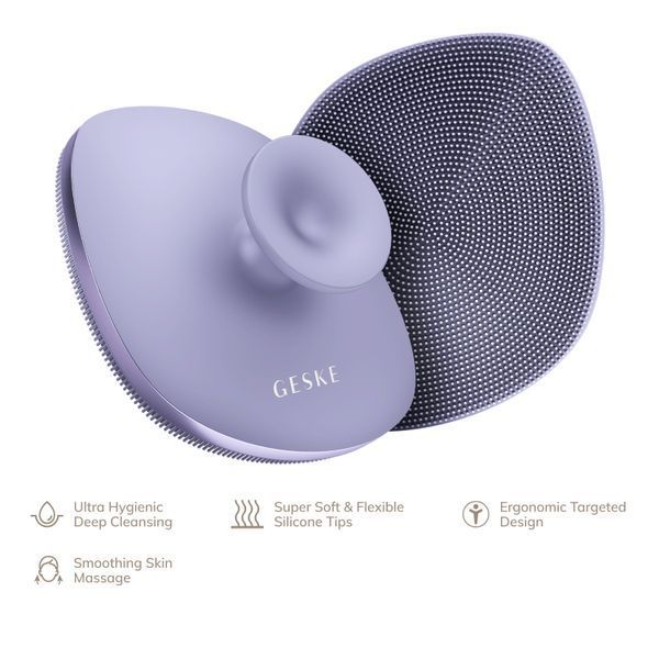Щітка для тіла GESKE Body Brush metal 4в1 purple HB0347 фото