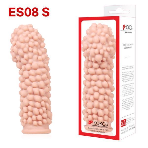 Насадка на член Kokos Extreme Sleeve ES.08 розмір S, потовщувальна, стимулювальний рельєф SX1446 фото