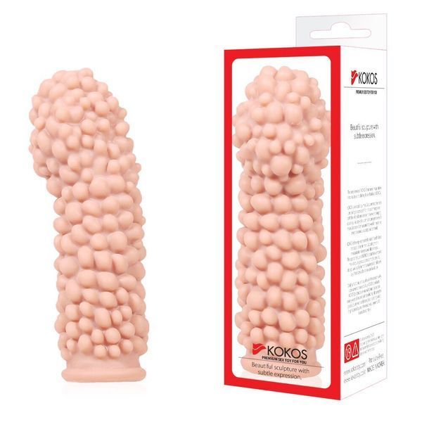 Насадка на член Kokos Extreme Sleeve ES.08 розмір S, потовщувальна, стимулювальний рельєф SX1446 фото