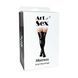 Лаковані панчохи зі шнурівкою Art of Sex - Mistress, червоні, розмір M SX3381 фото 3