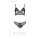 Комплект із бралету з ажурним ліфом та відкритими трусиками Passion CHRISTA SET Open Bra L/XL black SO5759 фото 5