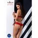 Комплект білизни Passion Exclusive CHERRY SET OpenBra XXL/XXXL red, відкритий ліф, трусики-спідничка PS25509 фото 4