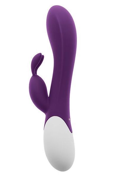 Вібратор-кролик S Pleasures Premium Corabi Rabbit, фіолетовий, вушка для клітора, 16 режимів, нагрів SX1616 фото