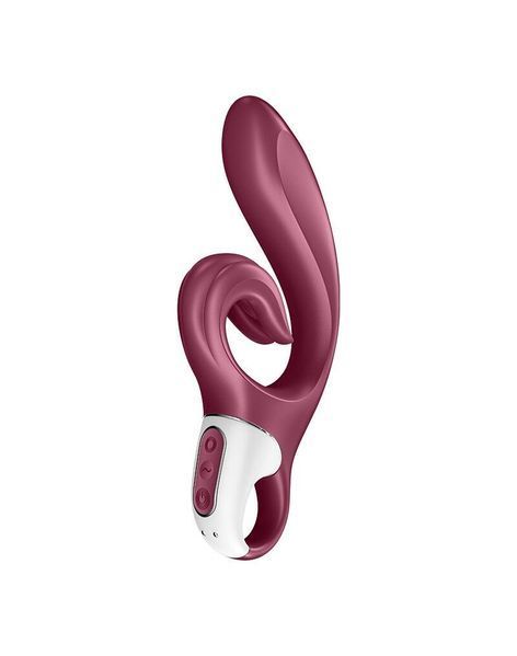 Вібратор-кролик Satisfyer Love Me Red, гнучкий, відросток з потрійним кінчиком SO7778 фото