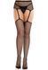 Колготки-панчохи Leg Avenue Backseam Net Stockings з поясом для панчіх, один розмір, чорні SX2761 фото 2