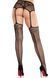 Колготки-панчохи Leg Avenue Backseam Net Stockings з поясом для панчіх, один розмір, чорні SX2761 фото 4