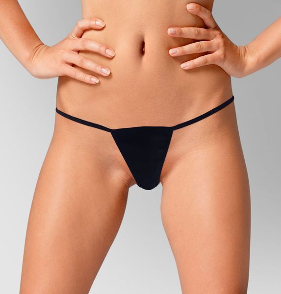 Жіночі трусики з силіконовою анальною пробкою Art Sex - Sexy Panties S Black, XS-2XL SO5874 фото