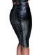 Спідниця-олівець зі шнурівкою Noir Handmade F152 Powerwetlook pencil skirt, L, з мокрим ефектом SX0031 фото 1