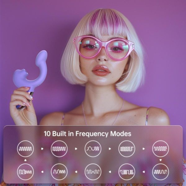 Смарт-вібратор Magic Motion Ponder Purple, подвійна стимуляція, віброяйце+язичок для клітора SX3228 фото