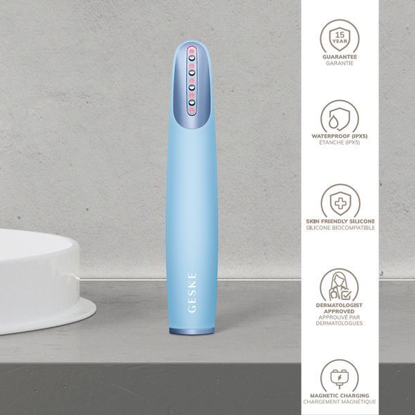 Пристрій для зміцнення і тонізації шкіри обличчя GESKE Skin Firming Wand 7в1 aquamarine HB0426 фото