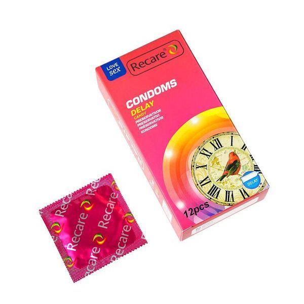 Презервативи Recare Delay Candy Condoms 12 шт, пролонгувальний ефект, цукерковий аромат SX3325 фото