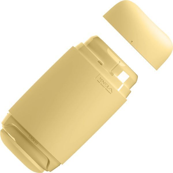 Мастурбатор TENGA PUFFY Custard Yellow, ультрам&rsquo;який матеріал, багаторазовий, наскрізний SX1328 фото