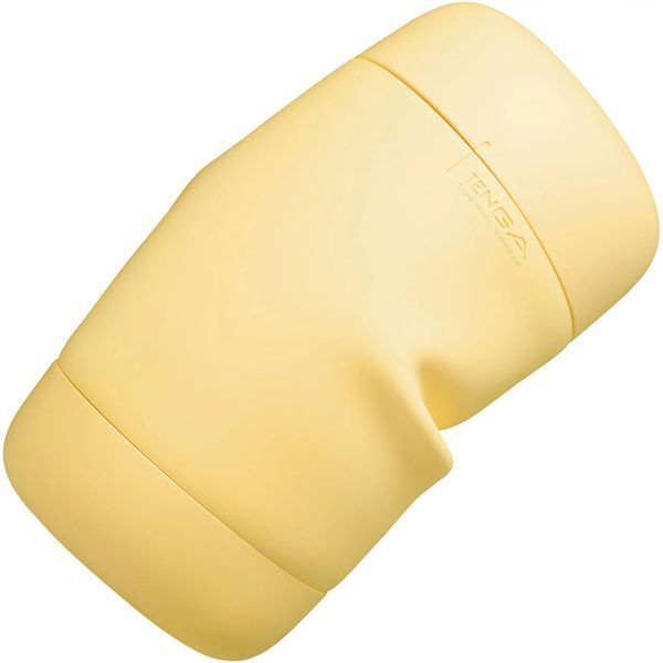 Мастурбатор TENGA PUFFY Custard Yellow, ультрам&rsquo;який матеріал, багаторазовий, наскрізний SX1328 фото