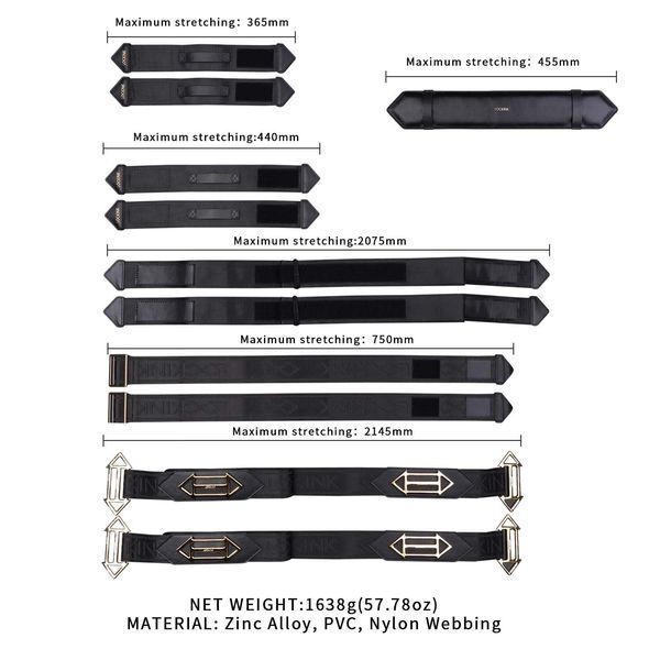 Фіксатори рук та ніг для ліжка LOCKINK BDSM Adjustable Bed Restraint Kit SX0856 фото