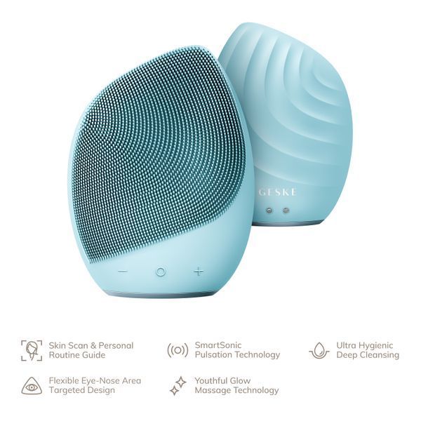 Електронна ультразвукова щітка для обличчя GESKE Sonic Facial Brush 5в1 turtoise HB0070 фото