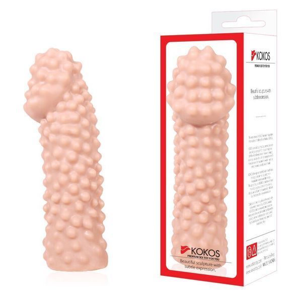 Насадка на член Kokos Extreme Sleeve ES.10 розмір S, потовщувальна, стимулювальний рельєф SX1448 фото