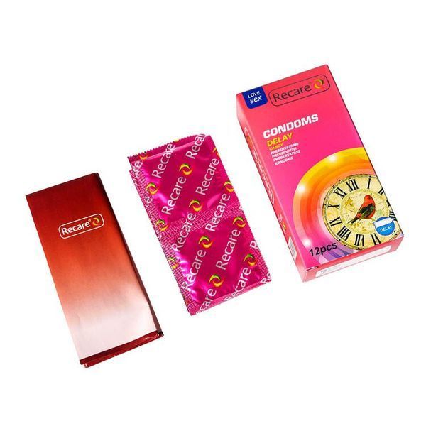 Презервативи Recare Delay Candy Condoms 12 шт, пролонгувальний ефект, цукерковий аромат SX3325 фото