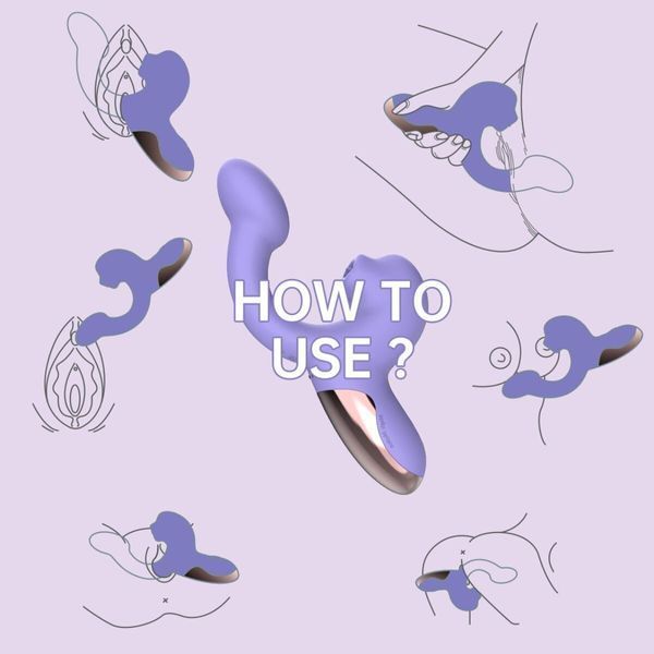 Смарт-вібратор Magic Motion Ponder Purple, подвійна стимуляція, віброяйце+язичок для клітора SX3228 фото