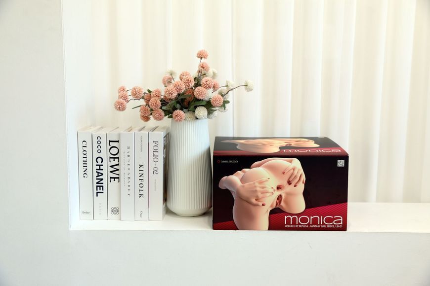 Мастурбатор-попа Naked Factory MONICA, вагіна + анус, 2 канали, дуже реалістичний, наскрізний SX3474 фото