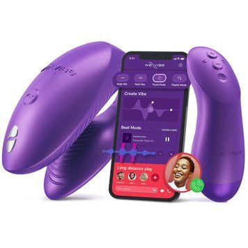 Смарт-вібратор для пар We-Vibe Chorus Pro Cosmic Purple SX3861 фото