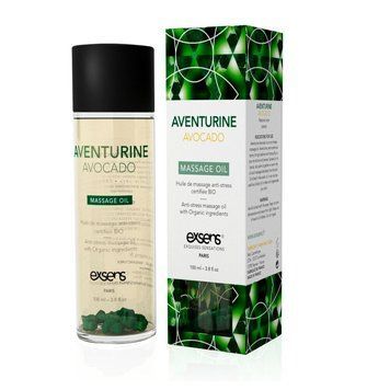 Розпродаж!!! Масажна олія EXSENS Aventurine Avocado (антистрес) 100мл (термін 09.2025) SO2377-R фото