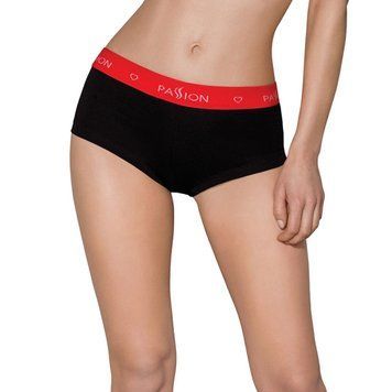 Трусики-шортики Passion PS003 PANTIES L, black SO4207 фото