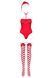Боді Obsessive Kissmas teddy red S/M SX1152 фото 3