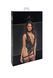 Боді Noir Handmade F297 Libido, XL, чорне, мереживо, низ під латекс, відкритий доступ, гартери SX0222 фото 6