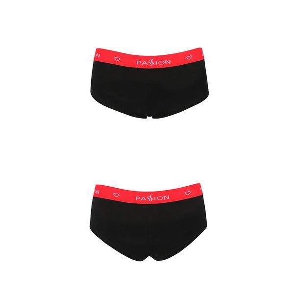 Трусики-шортики Passion PS003 PANTIES L, black SO4207 фото